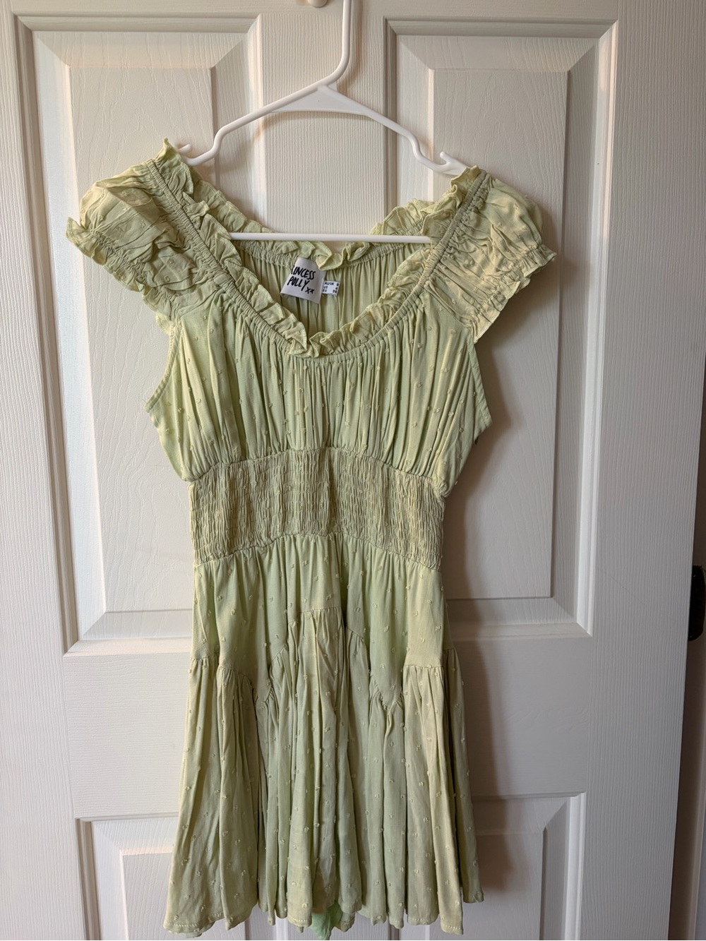 Princess Polly Light Green Ruffled Dress